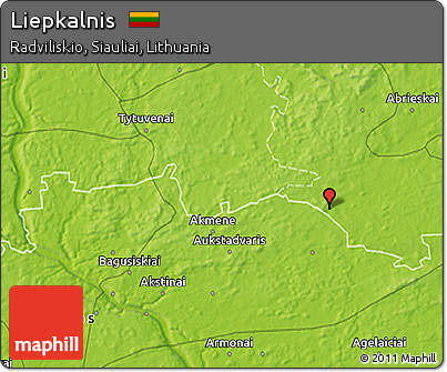 Physical 3D Map of Liepkalnis