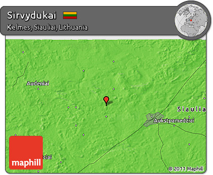 Political 3D Map of Sirvydukai