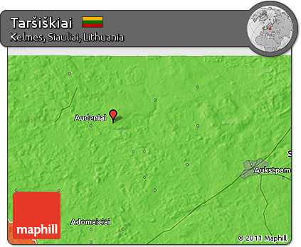 Political 3D Map of Taršiškiai