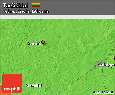 Political 3D Map of Taršiškiai