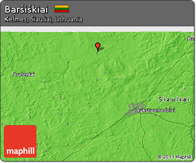 Political 3D Map of Baršiškiai