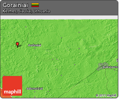 Political 3D Map of Gorainiai