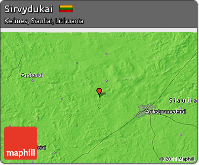 Political 3D Map of Sirvydukai