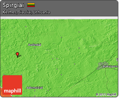 Political 3D Map of Spirgiai