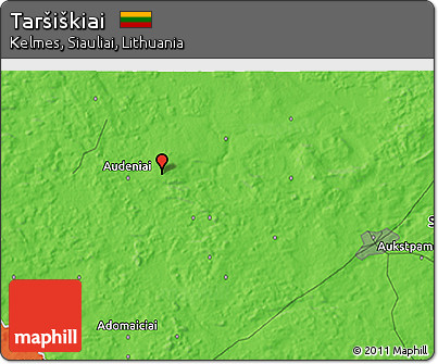Political 3D Map of Taršiškiai