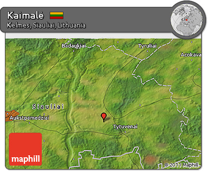 Satellite 3D Map of Kaimalė