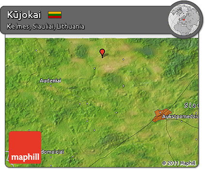 Satellite 3D Map of Kūjokai