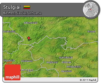 Satellite 3D Map of Stulgiai