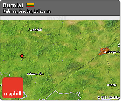 Satellite 3D Map of Burniai