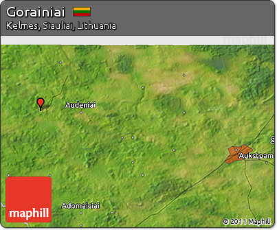 Satellite 3D Map of Gorainiai