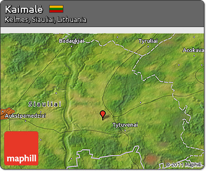 Satellite 3D Map of Kaimalė