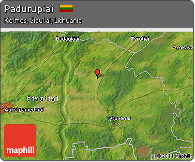 Satellite 3D Map of Padurupiai