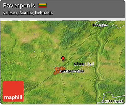 Satellite 3D Map of Paverpenis