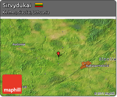 Satellite 3D Map of Sirvydukai