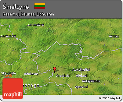 Satellite 3D Map of Šmėltynė