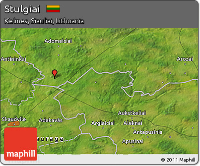 Satellite 3D Map of Stulgiai
