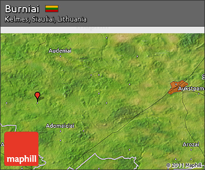 Satellite 3D Map of Burniai