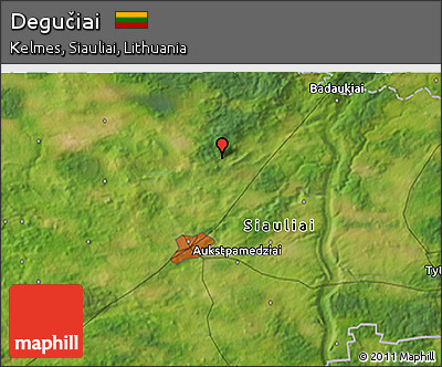 Satellite 3D Map of Degučiai