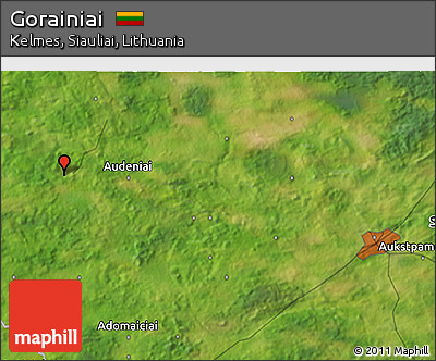 Satellite 3D Map of Gorainiai