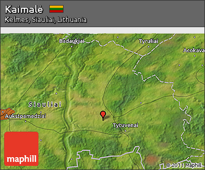 Satellite 3D Map of Kaimalė