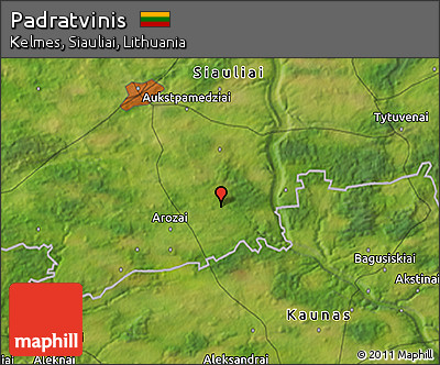 Satellite 3D Map of Padratvinis