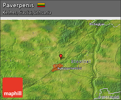 Satellite 3D Map of Paverpenis