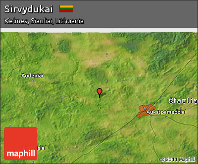 Satellite 3D Map of Sirvydukai