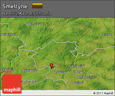 Satellite 3D Map of Šmėltynė