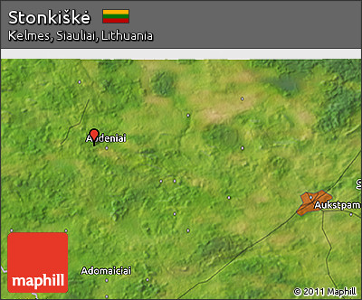 Satellite 3D Map of Stonkiškė