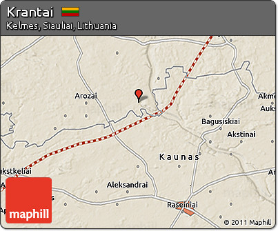 Shaded Relief 3D Map of Krantai
