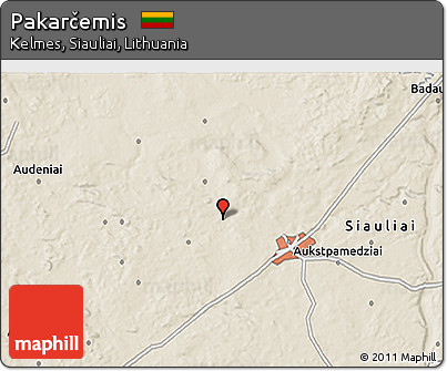 Shaded Relief 3D Map of Pakarčemis