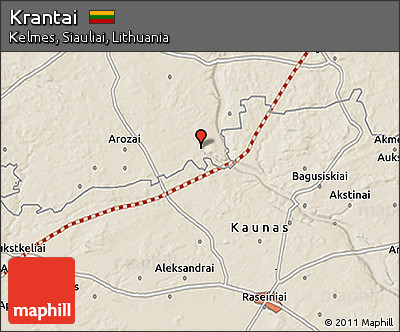 Shaded Relief 3D Map of Krantai