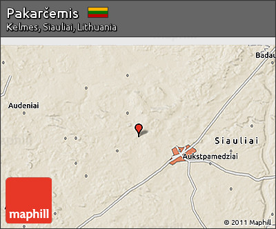 Shaded Relief 3D Map of Pakarčemis