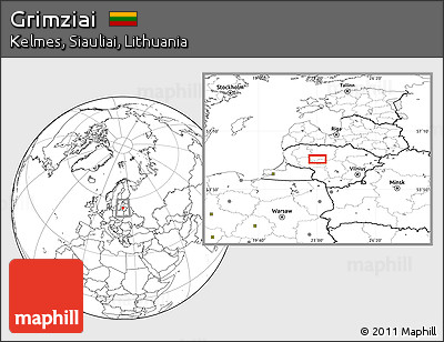 Blank Location Map of Grimziai