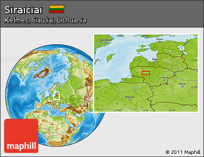Physical Location Map of Siraičiai