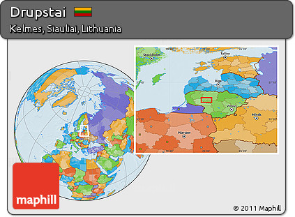 Political Location Map of Drupstai