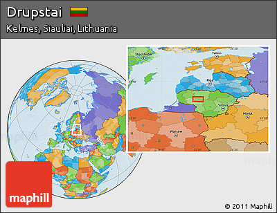 Political Location Map of Drupstai