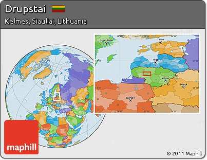 Political Location Map of Drupstai