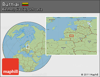 Savanna Style Location Map of Burniai