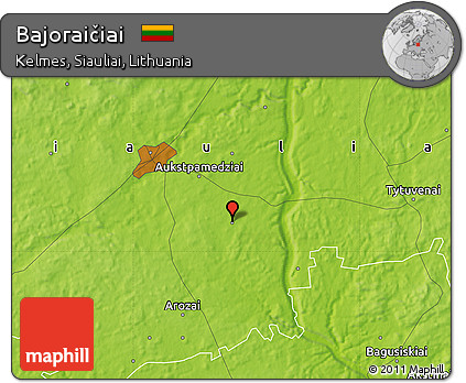 Physical Map of Bajoraičiai