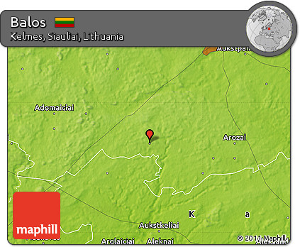 Physical Map of Balos