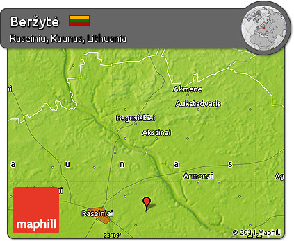 Physical Map of Beržytė