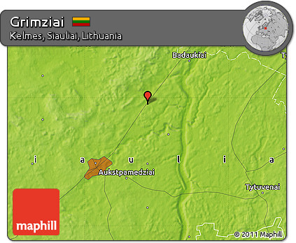 Physical Map of Grimziai
