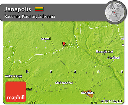 Physical Map of Janapolis