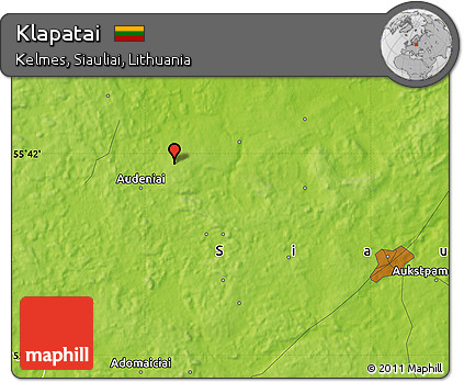 Physical Map of Klapatai