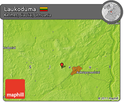 Physical Map of Laukoduma