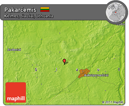 Physical Map of Pakarčemis