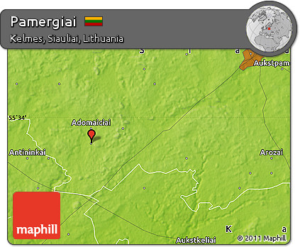 Physical Map of Pamergiai