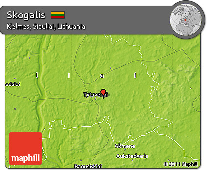 Physical Map of Skogalis