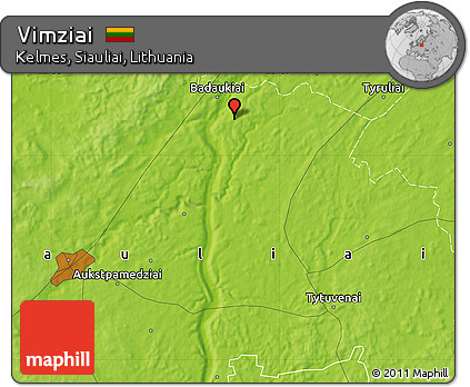 Physical Map of Vimziai